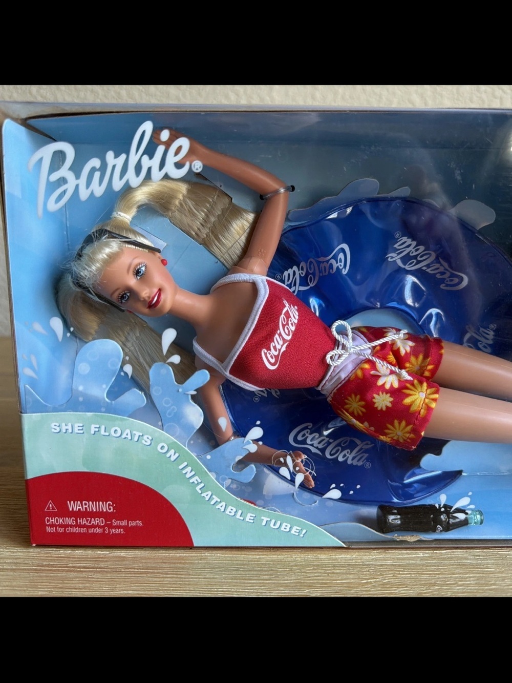 1999 Barbie Coca Cola Splash Doll Special Edition #25590 New in Unopened Box - Picture 2 of 8